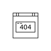 creatividad, tecnología, error, 404 vector icono