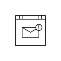 learning, technology, envelope, mail vector icon