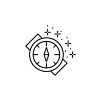 Diving compass vector icon