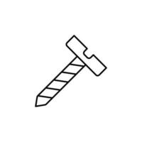 Screw tool vector icon