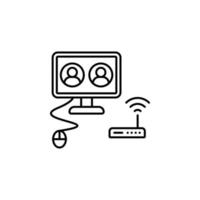 Internet, communication vector icon