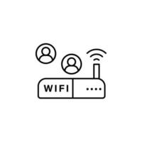 Wifi, comunicación vector icono