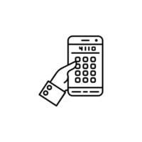 Smartphone, communication vector icon