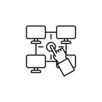 Network, communication vector icon