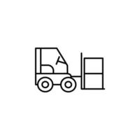 industrial forklift vector icon