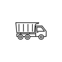 dam truck vector icon