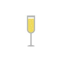 Alcohol, champagne, glass, Christmas 2 colored line vector icon