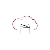 Cloud upload vector icon