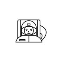 cosmonaut vector icon