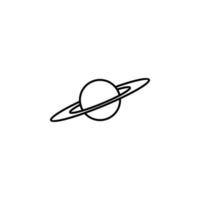 planet Saturn vector icon