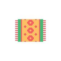 Carpet color vector icon