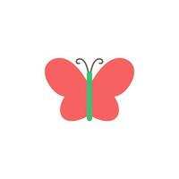 Butterfly color vector icon