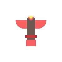 Totem color vector icon