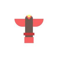 Totem color vector icon