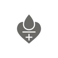 Blood donation vector icon