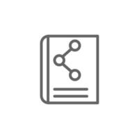 Book, science vector icon