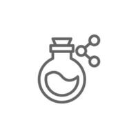 Flask, chemistry, laboratory vector icon