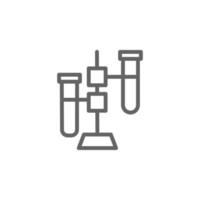 Test tube, flask vector icon