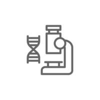 Microscope, laboratory vector icon