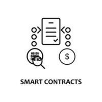 smart contracts vector icon