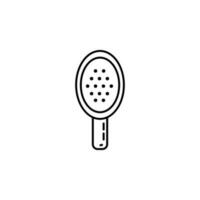 hair brush vector icon