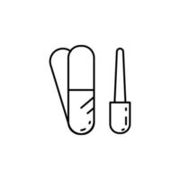 tools for manicure vector icon
