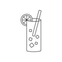 Cocktail drink vector icon