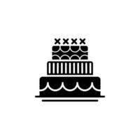 cake, food, bakery vector icon