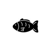 pez, alimento, teriyaki vector icono