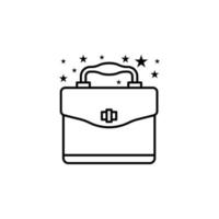 Bag briefcase vector icon