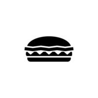 hamburguesa, rápido alimento, hamburguesa vector icono