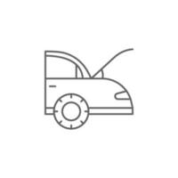 Car problem vector icon