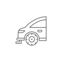 Rear, car vector icon