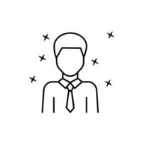 Teacher man young vector icon