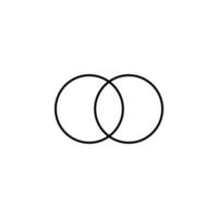 circles chart line vector icon