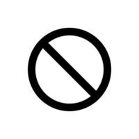 Ban vector icon