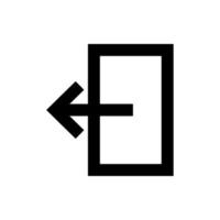 exit vector icon