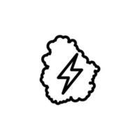 lightning vector icon