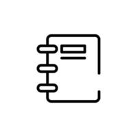 notebook vector icon