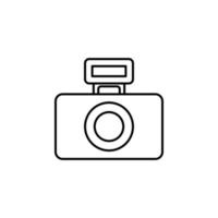 camera flash vector icon