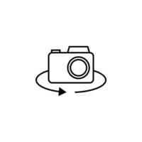 rotate camera vector icon