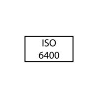 ISO 6400 vector icon