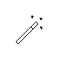 Magic wand vector icon