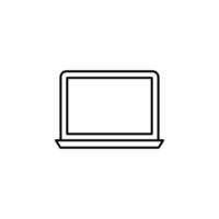 un ordenador portátil vector icono