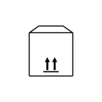 caja mercancía vector icono