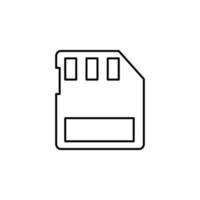 memory card vector icon