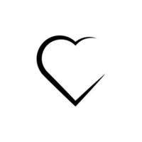 heart hand drawn vector icon