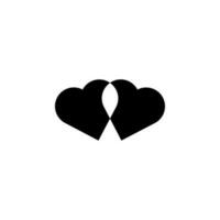 heart flat vector icon
