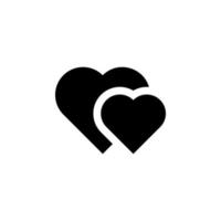 heart flat vector icon