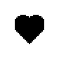 heart pixel vector icon